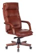 Кресло для руководителя Бюрократ T-9927WALNUT светло-коричневая кожа