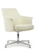 Конференц-кресло Riva Design Chair С1918 белая кожа