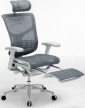 Кресло для руководителя Expert STAR серая сетка с подножкой RSTM01-G-GY - 1