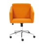 Кресло для персонала TetChair Milan оранжевый флок - 1