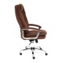 Кресло для руководителя TetChair Softy Lux коричневый флок - 2