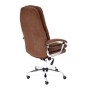 Кресло для руководителя TetChair Softy Lux коричневый флок - 3