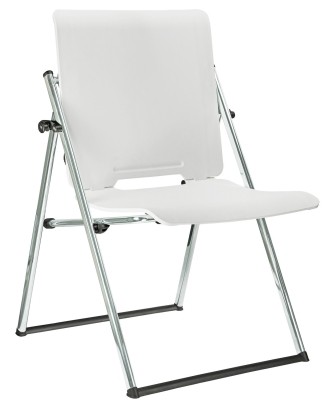 Конференц-кресло трансформер RCH 1821 Белый пластик хром