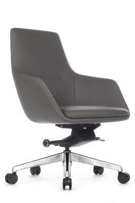 Кресло для персонала Riva Design Soul M B1908 серая кожа