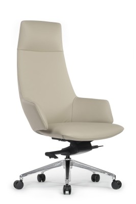 Кресло для руководителя Riva Design Spell А1719 светло-серая кожа